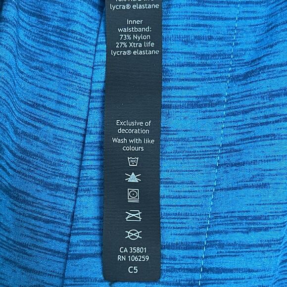 Lululemon Swim Trunk Mens M Blue Channel Cross Mesh Lined Stretch Drawstring - Picture 11 of 13